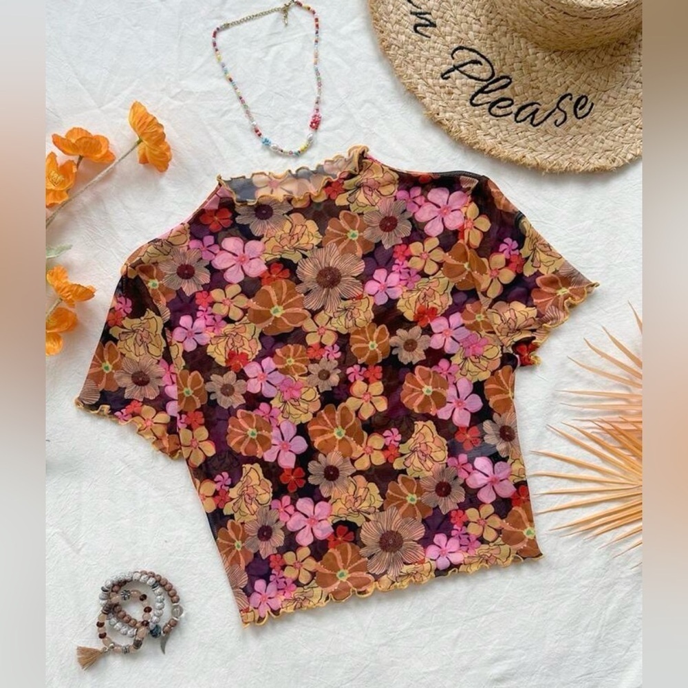 Floral Multicolor Women's Top